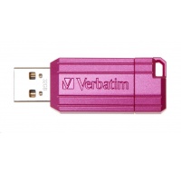 VERBATIM Flash Disk 32GB Hi-Speed Store 'n' Go, Pinstripe, USB 2.0, Hot růžová