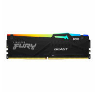 KINGSTON DIMM DDR5 16GB 5200MT/s CL40 FURY Beast Černá RGB