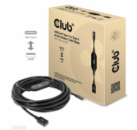 BAZAR - Club3D Kabel USB-C na USB-A, Aktivní adaptér/kabel, 5 Gbps (M/F), 10m - Rozbaleno (Komplet)