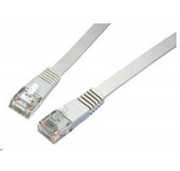 Solarix Patch kabel plochý CAT6 UTP LSOH 0,5m šedý non-snag-proof C6-111GY-0,5MB