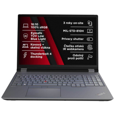 BAZAR - LENOVO NTB ThinkPad/Workstation P16 G2 - i7-14700HX ,16"OLED Touch,32GB,1TBSSD,RTX 3500 Ada 12GB,W11P - rozbalen