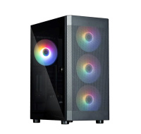 ZALMAN case I4 TG, Mid Tower, ATX, 2xUSB 3.0, 1xUSB 2.0, 4x 120mm RGB Fan, černá