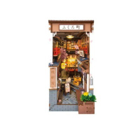 RoboTime 3D skládačka Zarážka na knihy Sakurová ulička s vínem