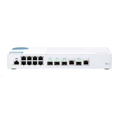 QNAP switch QSW-M408-2C (8x1GbE,2xSFP+, 2x10GbE RJ45/SFP+)