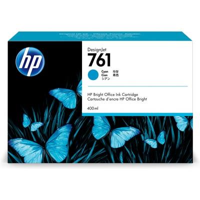 HP 761 Cyan DJ Ink Cart, 400 ml, CM994A