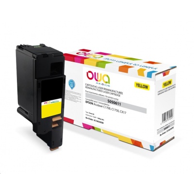 OWA Armor toner pro EPSON AL C1700, C1750, CX17, 1400   Stran, C13S050611, žlutá/yellow