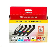 CANON CARTRIDGE PGI-570/CLI-571 PGBK/C/M/Y/ BK MULTI-PACK pro PIXMA MG575x, MG685x, MG775x, TS505x, TS605x (297 str.)