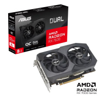 ASUS VGA AMD Radeon RX 7600 DUAL V2 OC 8G, 8G GDDR6, 3xDP, 1xHDMI