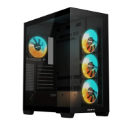 BAZAR GIGABYTE case GB-C500P ST, Mid tower, 1xUSB-C 3.2, 2xUSB 3.0, 4x 120mm ARGB Fan, černá (POŠKOZENÝ OBAL)
