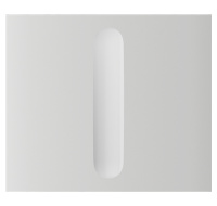 Ajax CenterButton (Dimmer) vertical - Středový kryt stmívatelného tlačítka, vertikální instalace, bílá