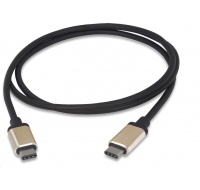 PREMIUMCORD Kabel USB 3.1 konektor C/male - USB 3.1 C/male, 0,5m hliníkové konektory