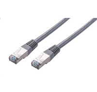 C-TECH kabel patchcord Cat5e, FTP, šedý, 20m