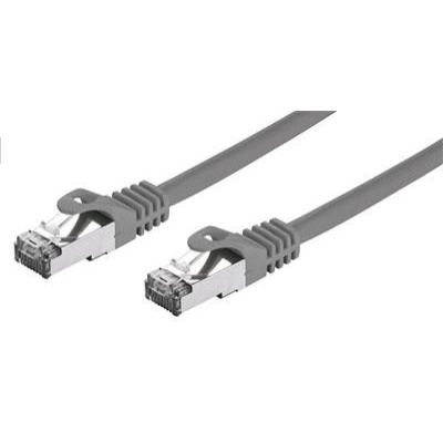 C-TECH kabel patchcord Cat7, S/FTP, šedý, 0,25m