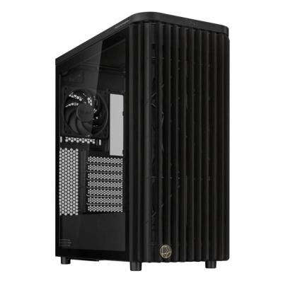 ASUS case PROART PA401 WOOD TG, Mid Tower, ATX, 1xUSB-C Gen2x2, 2xUSB 3.0, 2x 160mm Fan, černá