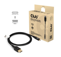 BAZAR - Club3D Kabel USB-C na DisplayPort 2.1, 10K60Hz, DSC1.2, UHBR10, 1m - Poškozený obal (Komplet)