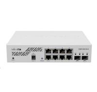 BAZAR - MikroTik Cloud Smart Switch CSS610-8G-2S+IN, 8 gigabit.portů, PoE-In, 2xSFP+, SwOS - Rozbaleno (Komplet)