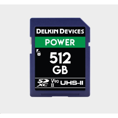 Delkin SD Power 2000X UHS-II U3 (V90) R300/W250 512GB