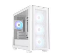BAZAR ASUS case A21 PLUS, Mini Tower, průhledná bočnice, 4x 120mm ARGB Fan, bílá (POŠKOZENÝ OBAL)