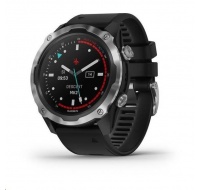 Garmin Descent Mk2 Sapphire, Silver/Black band