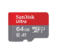SanDisk MicroSDXC karta 64GB Ultra (120MB/s, A1 Class 10 UHS-I ) + adaptér