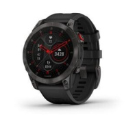 Garmin epix Sapphire, Titan Black/ Black Silicone Band, EU