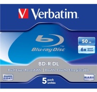 VERBATIM BD-R(5-pack)/DualLayer/Jewel/6X/50GB