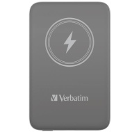 VERBATIM Powerbanka Charge 'n' Go, Magnetická, 10000 mAh, USB-C, Šedá