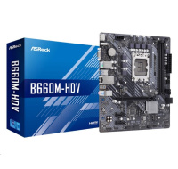 BAZAR - ASRock MB Sc LGA1700 B660M-HDV, Intel B660, 2xDDR4, 1xDP, 1xHDMI, 1xVGA, mATX - Po opravě (Bez příšlušenství)