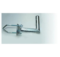 Držák antény na stožár do průměru 150mm s vinklem, žárový zinek, délka 20cm