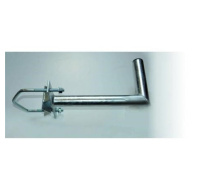 Držák antény na stožár do průměru 150mm s vinklem, žárový zinek, délka 35cm