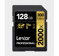 Lexar SDXC Pro 2000X UHS-II U3 R300/W260 (V90) 128GB