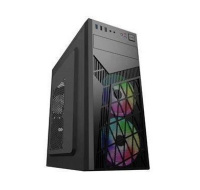 BAZAR - EUROCASE skříň ML N6-560B, ATX, 2x USB-A, 1x USB-C, 2x 120mm ARGB Fan, černá - Rozbaleno (Komplet)