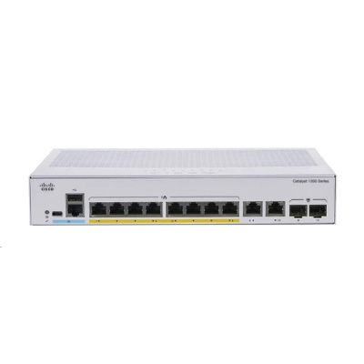 BAZAR - Cisco Catalyst switch C1300-8MGP-2X (4xGbE,4x2,5GbE,2xSFP+,8xPoE+,120W,fanless) - REFRESH - Rozbaleno (Komplet)