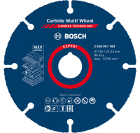 Bosch řezné kotouče EXPERT Carbide Multi Wheel 125 mm, 22,23 mm