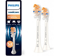 Philips HX9092/87 Sonicare Premium All-in-One A3 2 ks, náhradní hlavice, standardní hlavice, nasazovací, bílá